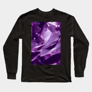 Jewel Pattern - Violet Amethyst, for a bit of luxury in your life! #1 Long Sleeve T-Shirt